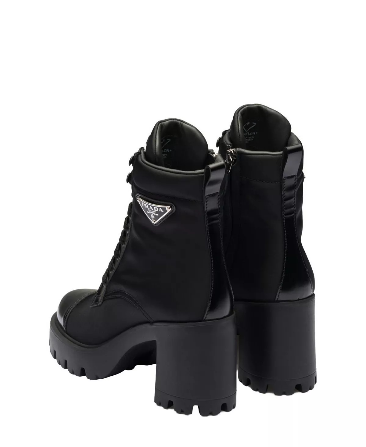 Women's Re-Nylon and Leather Booties - 5