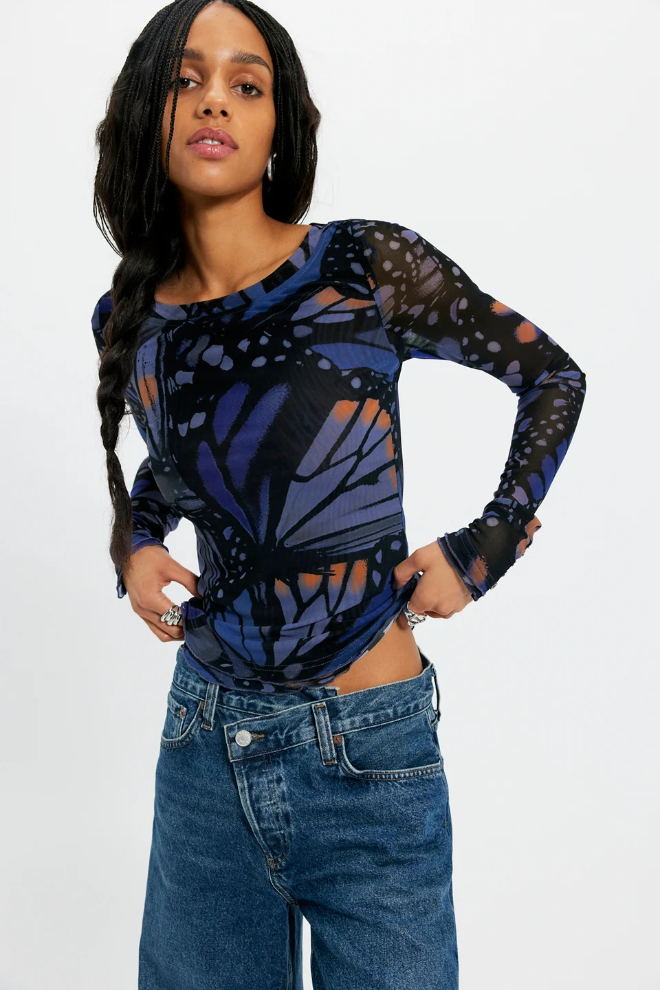 Lilly Printed Long Sleeve Top - 1
