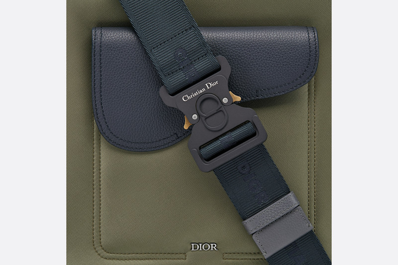 DIOR AND SACAI Saddle Tote with Shoulder Strap 5
