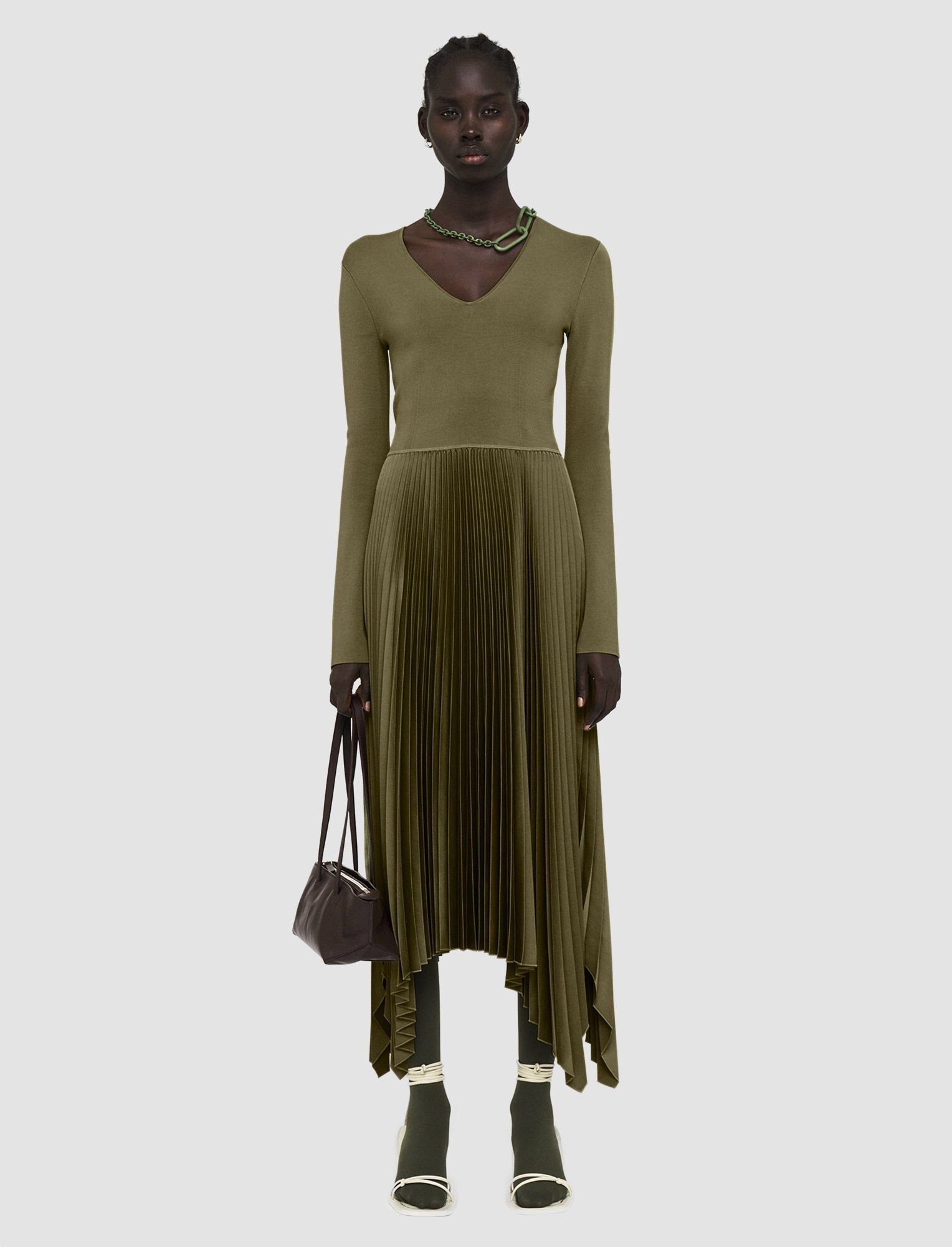 Knit Weave Plissé Dubois Dress - 2