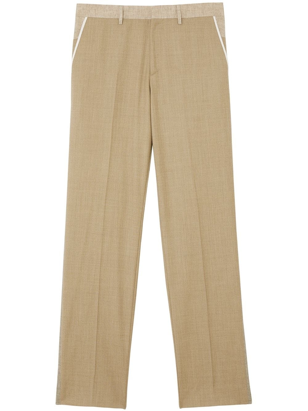 two-tone tailored trousers - 1