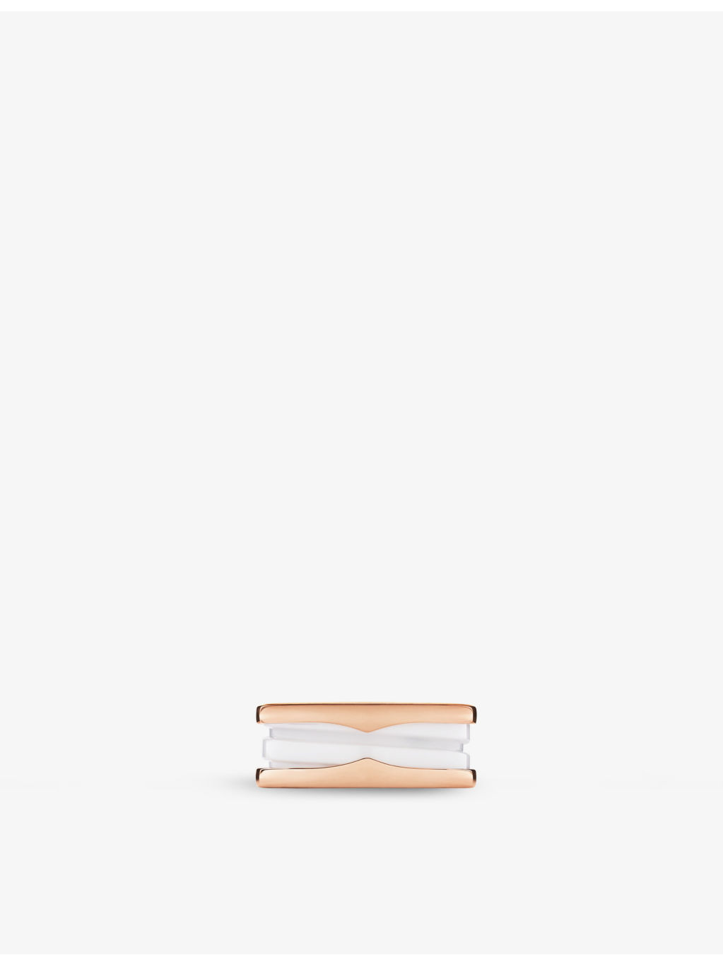 B.zero1 18ct rose-gold and ceramic ring - 4