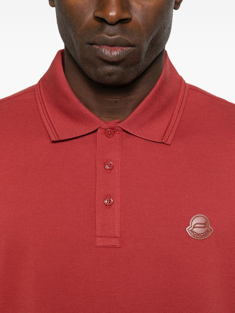 logo-appliqué polo shirt 5