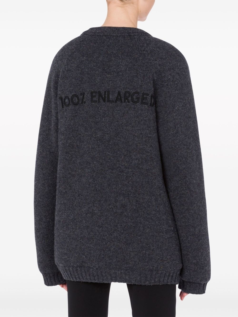 virgin wool V-neck cardigan - 3