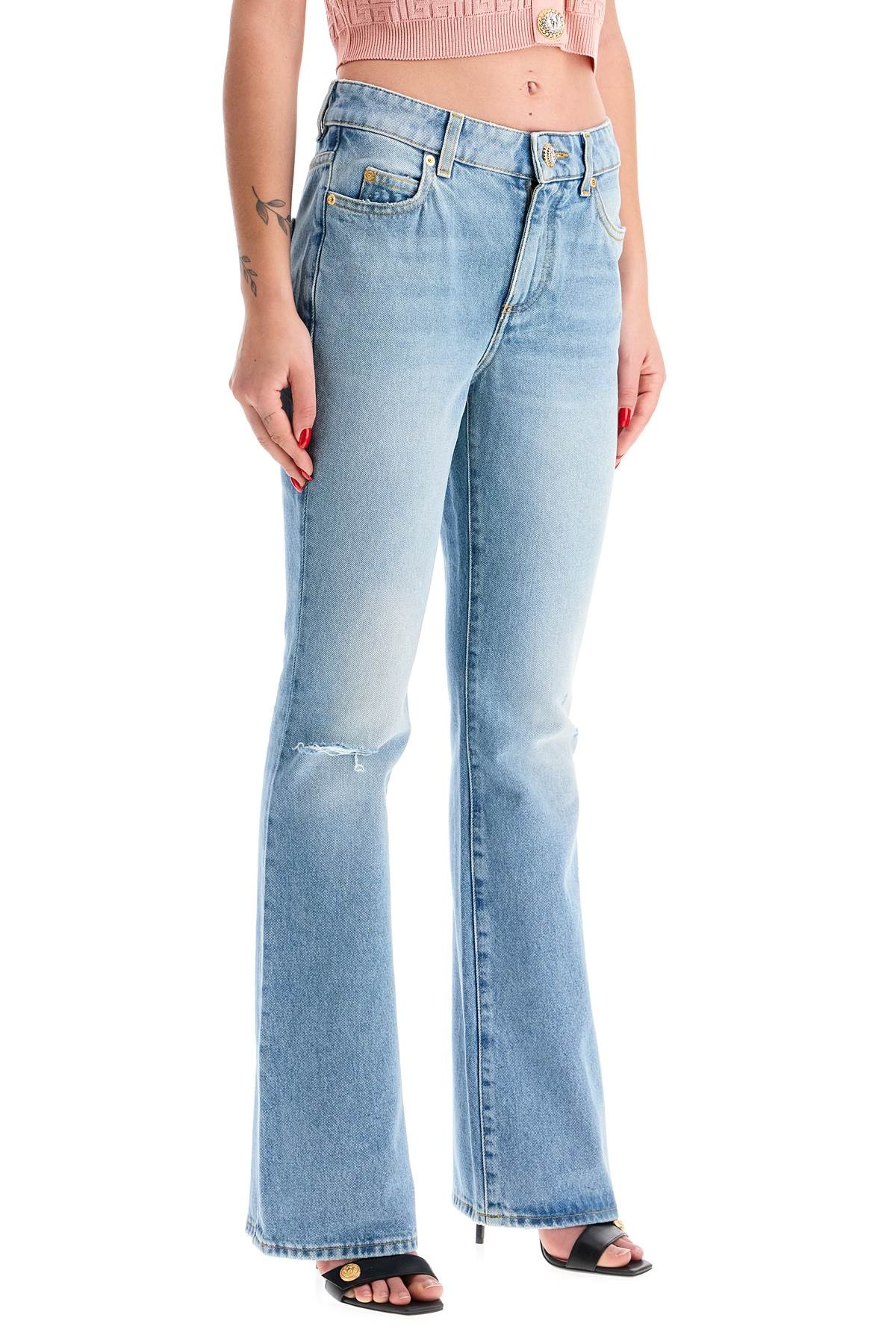 FLARE MID-RISE JEANS WITH - 3