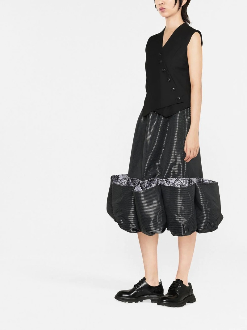 puff hem lace-trim skirt 4