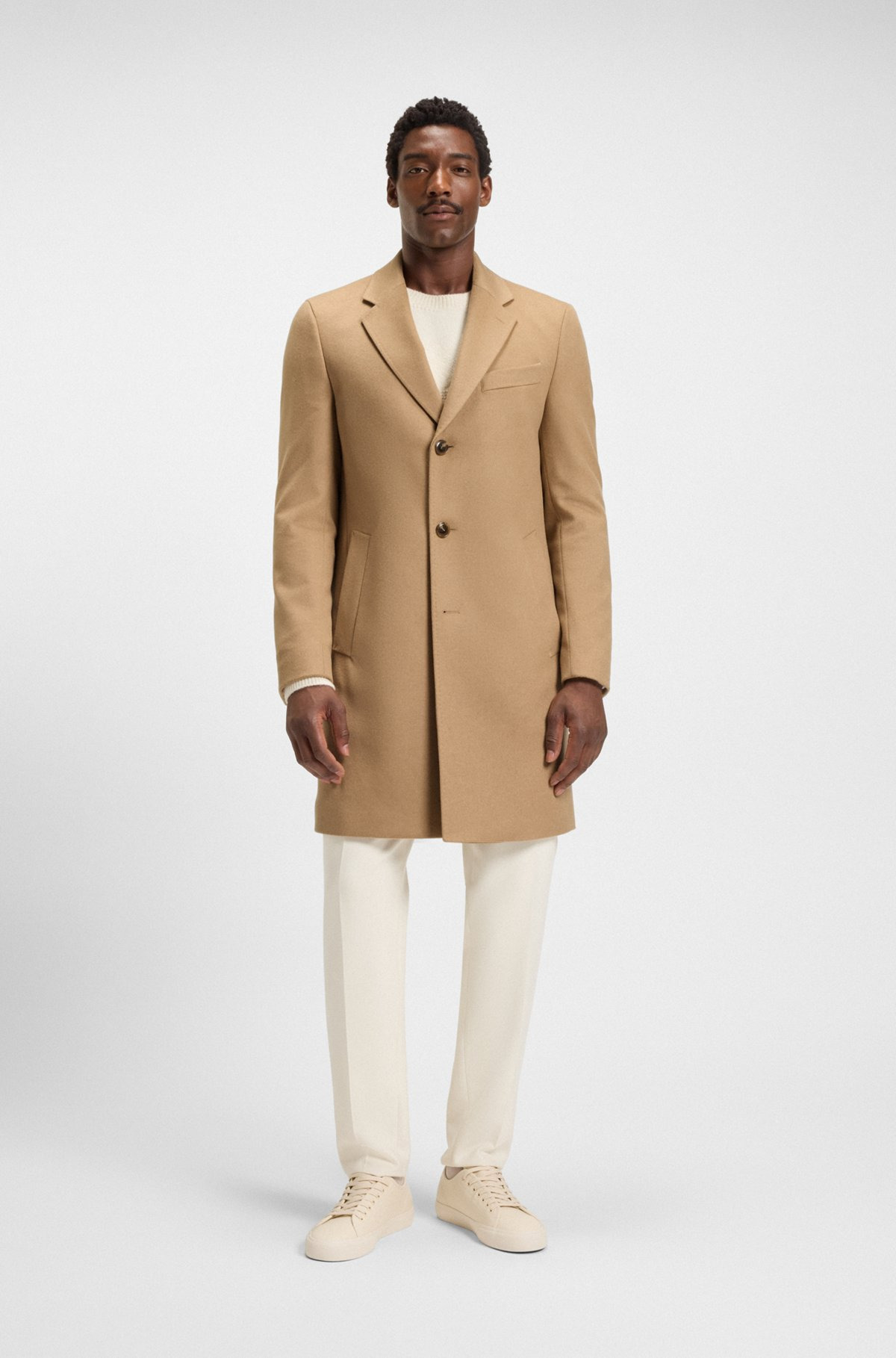 REGULAR-FIT WOOL AND CASHMERE COAT - 2