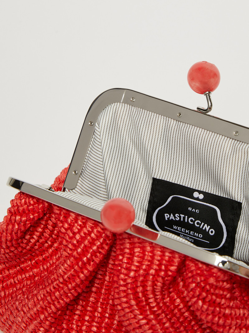 PALMAS Small raffia-effect Pasticcino Bag 5