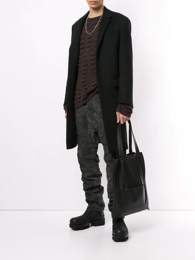 Boris Bidjan Saberi washed ruched trousers outlook