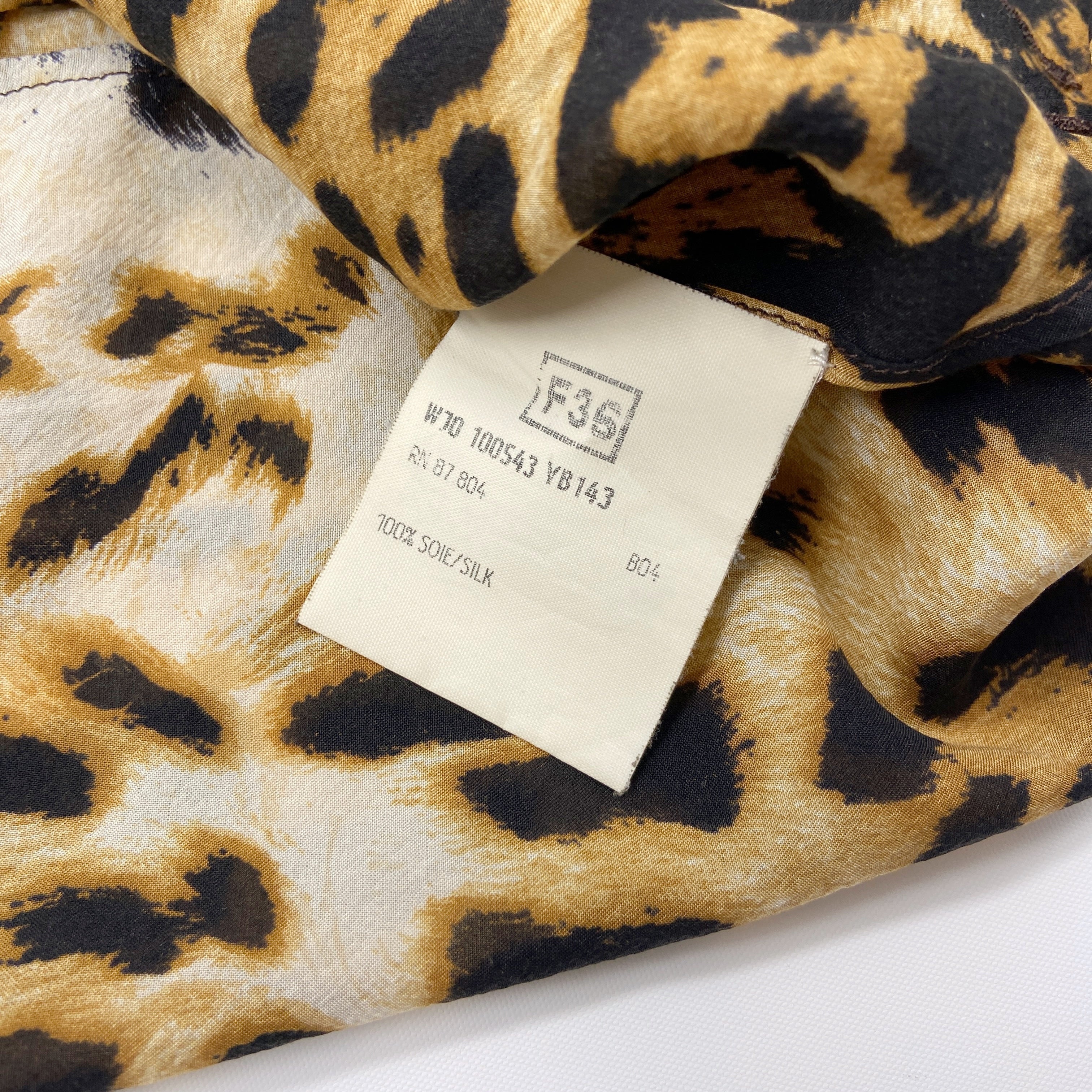 Yves Saint Laurent Rive Gauche Spring 2002 Tom Ford Iconic Runway Leopard/ Cheetah Print Oversized S - 18