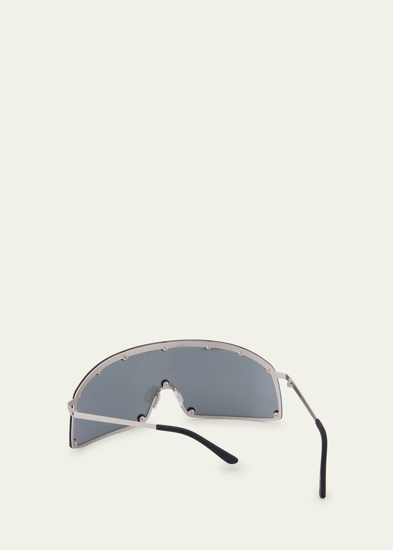 Rick Owens Men's Steel Shield Sunglasses outlook