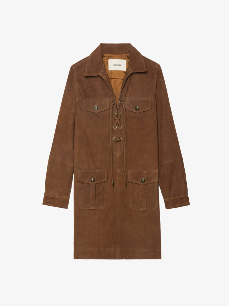 Remacha Suede Leather Dress - 1