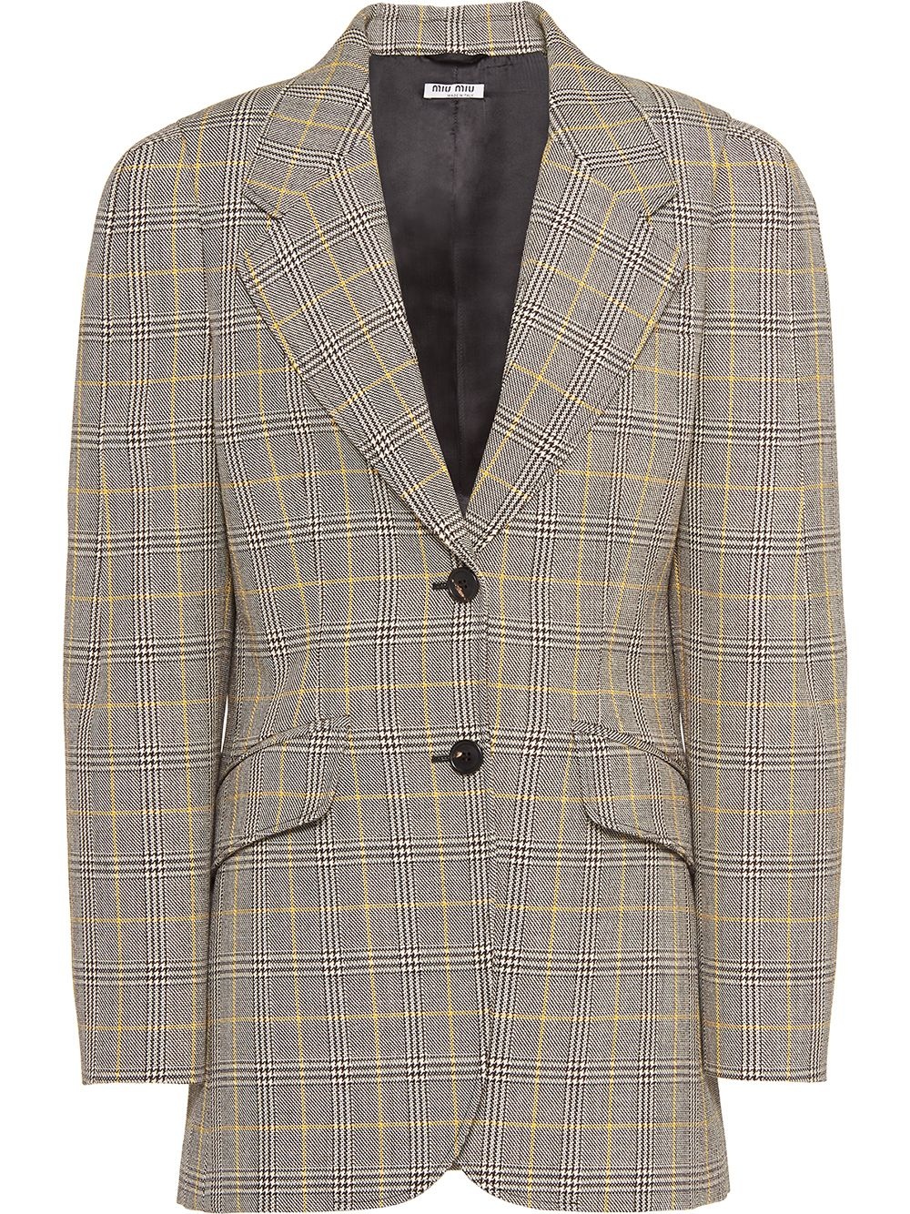 compact Prince of Wales check blazer - 1