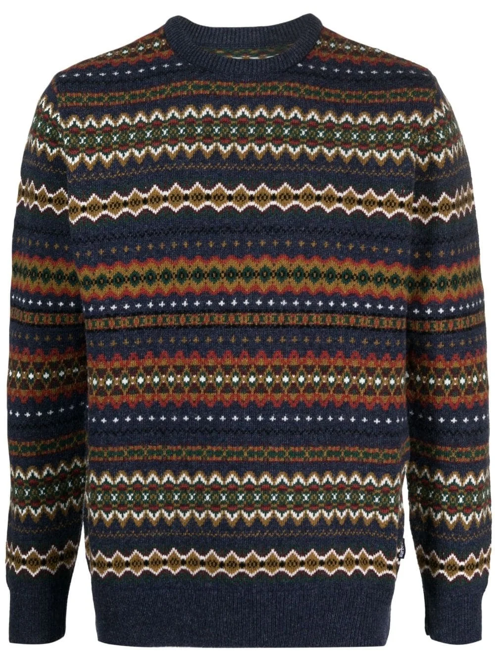 graphic-print wool jumper - 1
