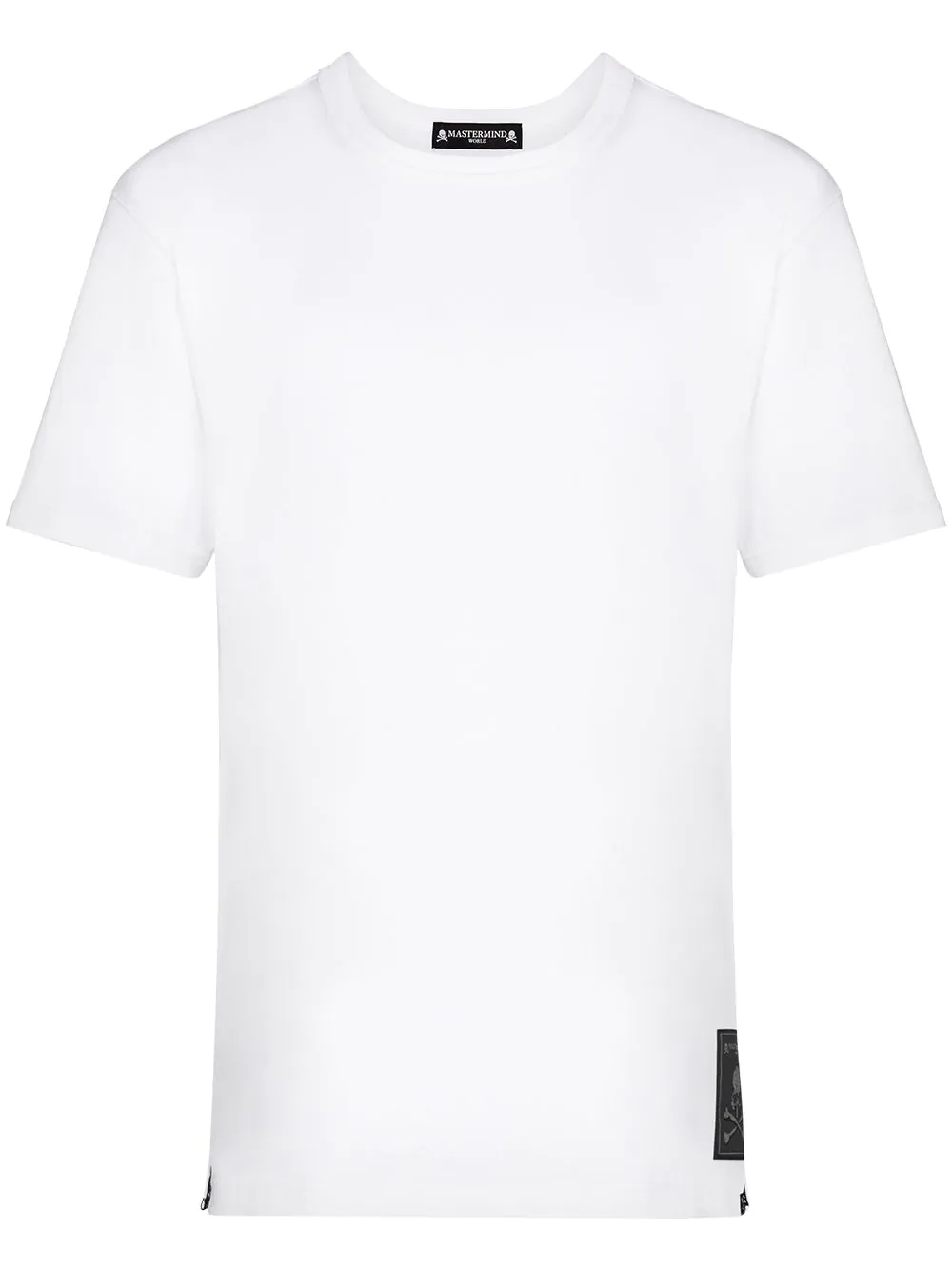 logo-label print T-shirt - 1