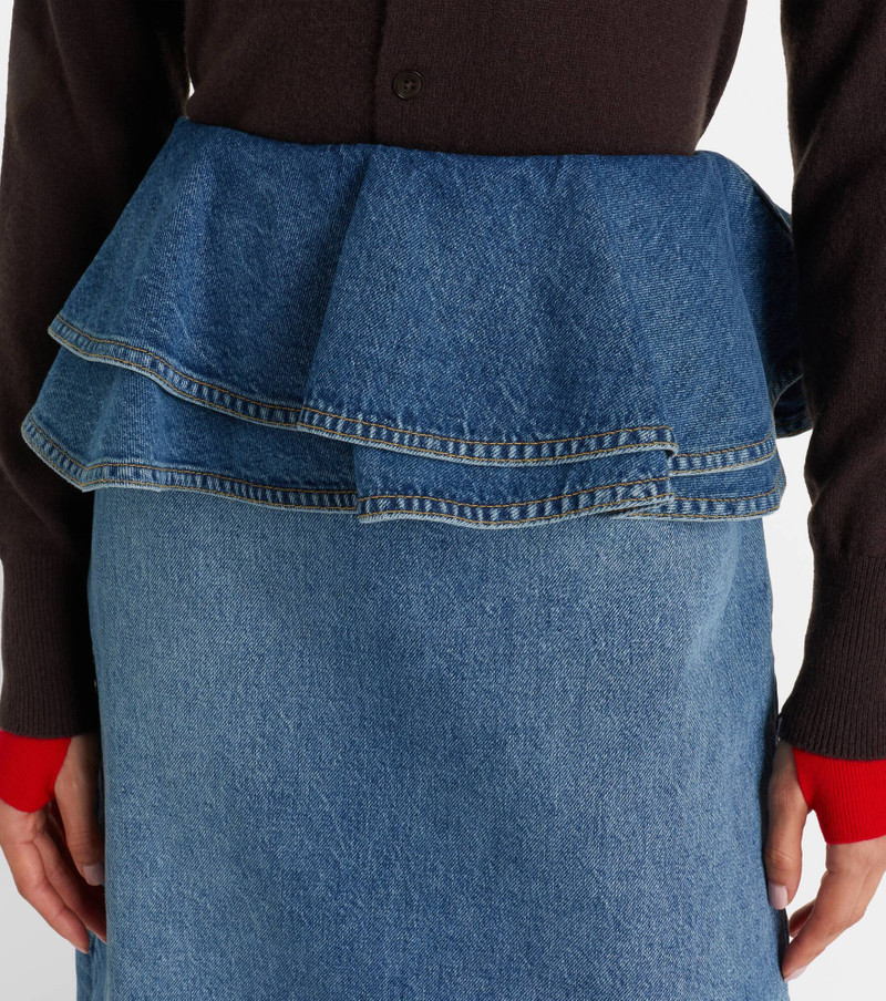Peplum denim midi skirt 4