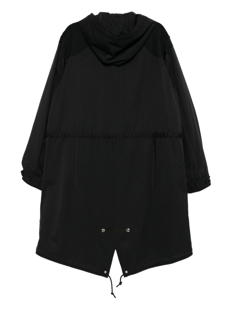 UNDERCOVER drawstring hooded coat outlook