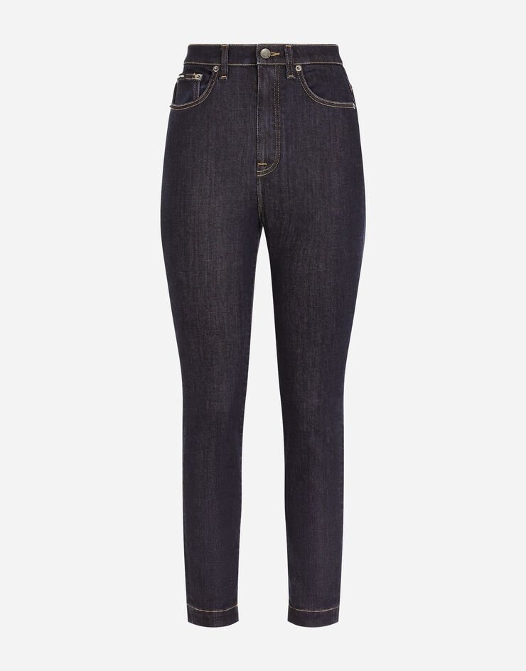 Deep blue stretch denim Grace jeans - 3