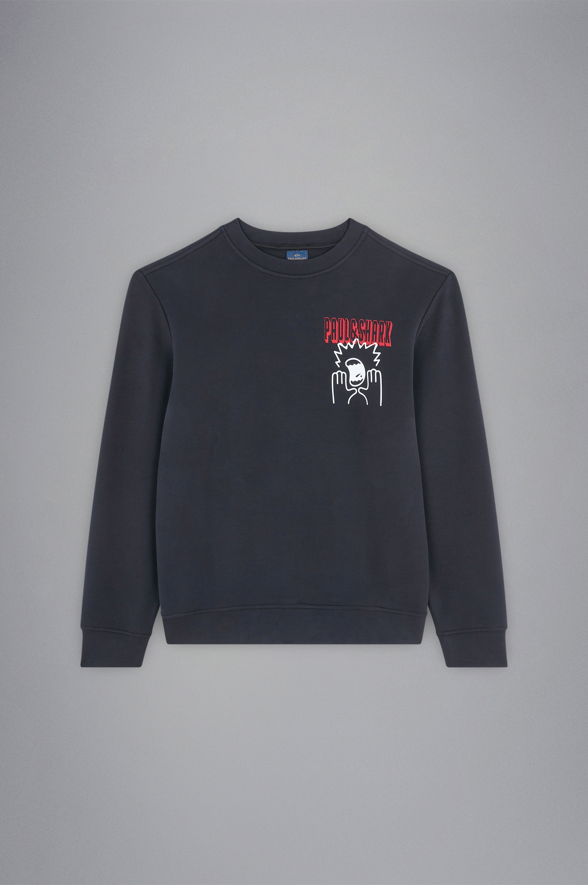 SOFT ACTIVE FLEECE COTTON SWEATSHIRT WITH PRINTS - 1