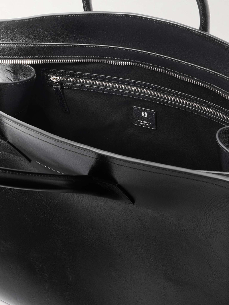 Glossed-Leather Weekend Bag 5