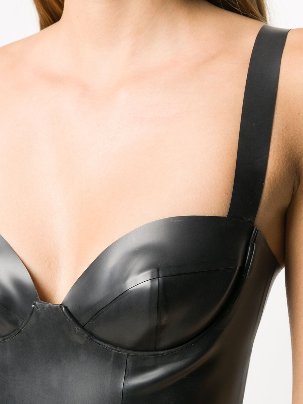 latex bralette-style top - 5