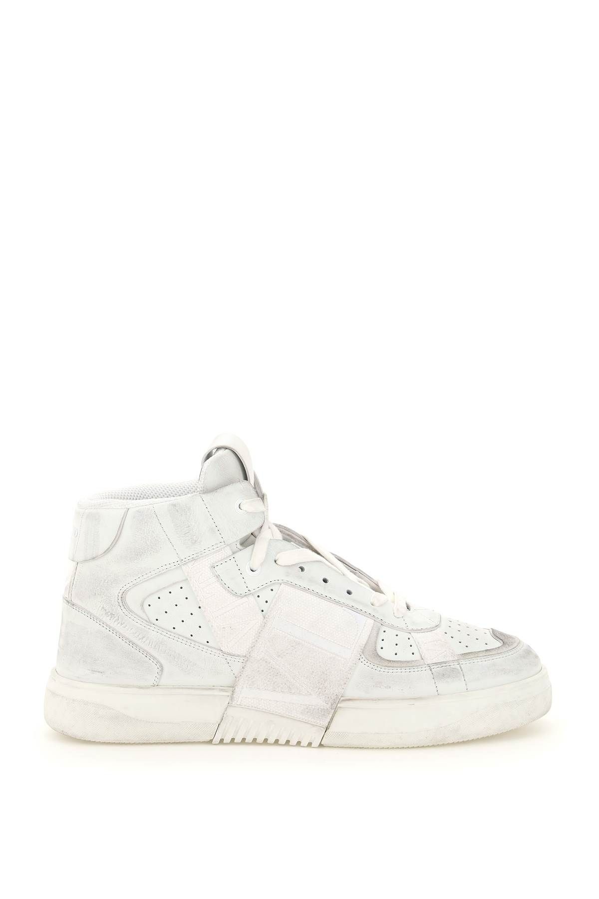 VL7N MID-TOP LEATHER SNEAKERS - 1