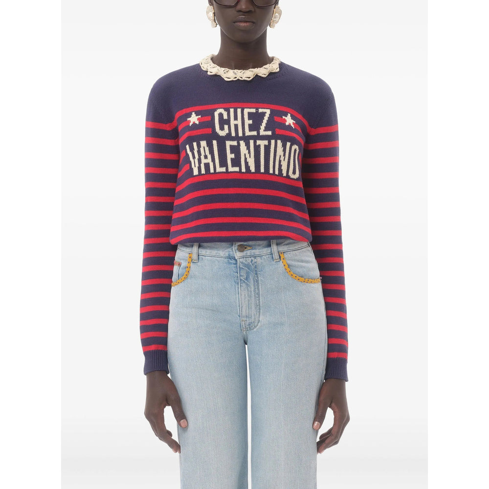 Valentino Blue Knitwear - Jumpers Women - 6