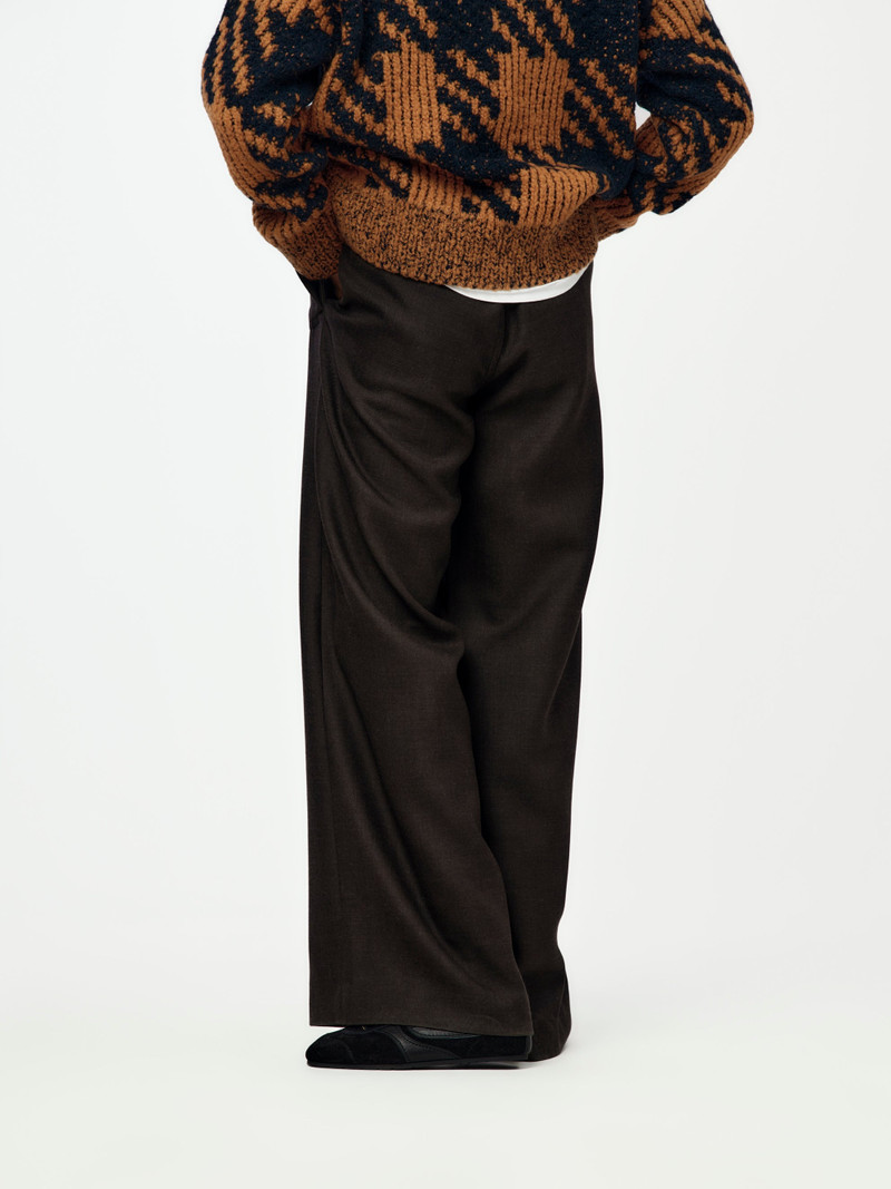 Dries Van Noten PENNINES 2058 M.W. PANTS (DARK BROWN) outlook