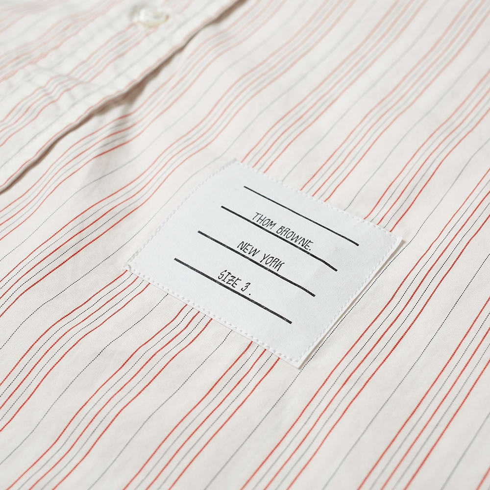 Thom Browne Stripe Poplin Button Down Shirt - 4