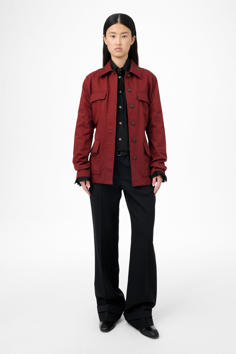 Our Legacy Split Jacket Profound Red Megatwist Twill outlook