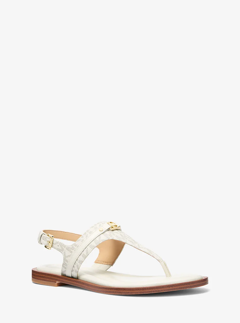 Mandy Signature Logo T-Strap Sandal - 1