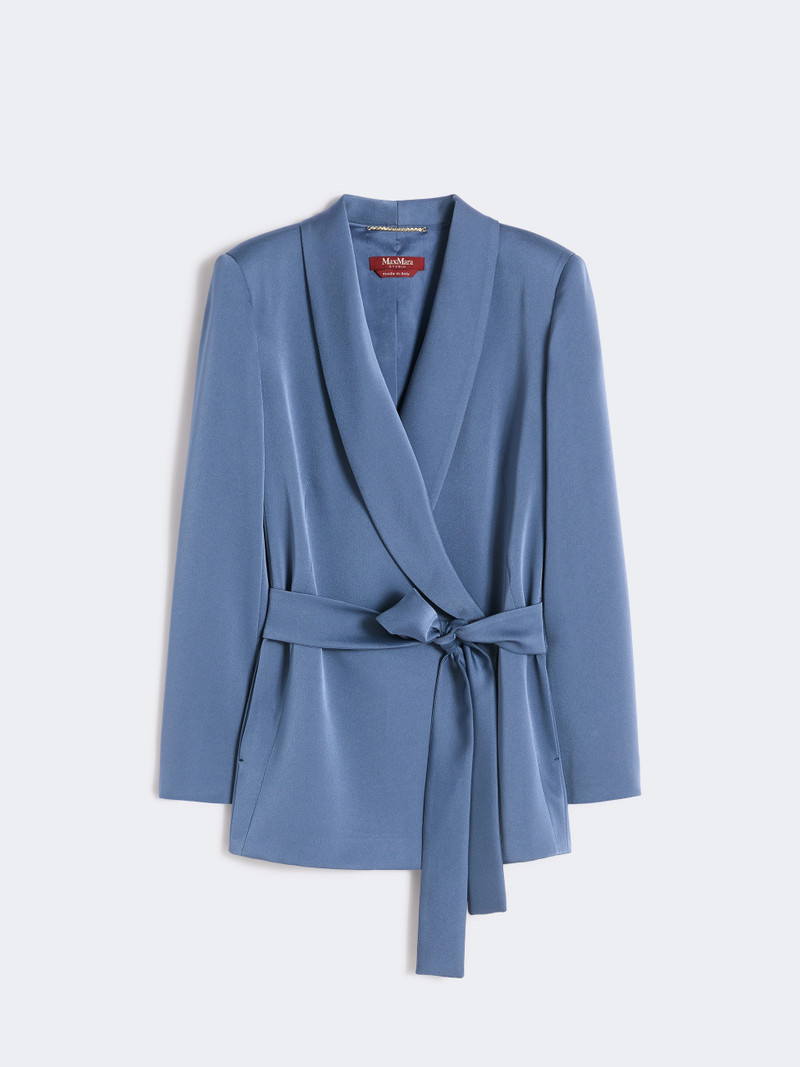 DOPPIA Lightweight satin blazer - AVIO 1
