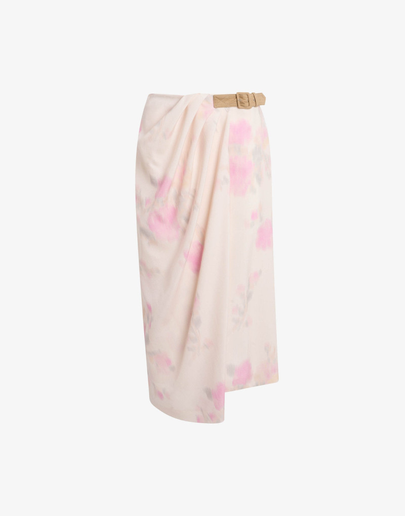 PRINTED WRAP SKIRT 4