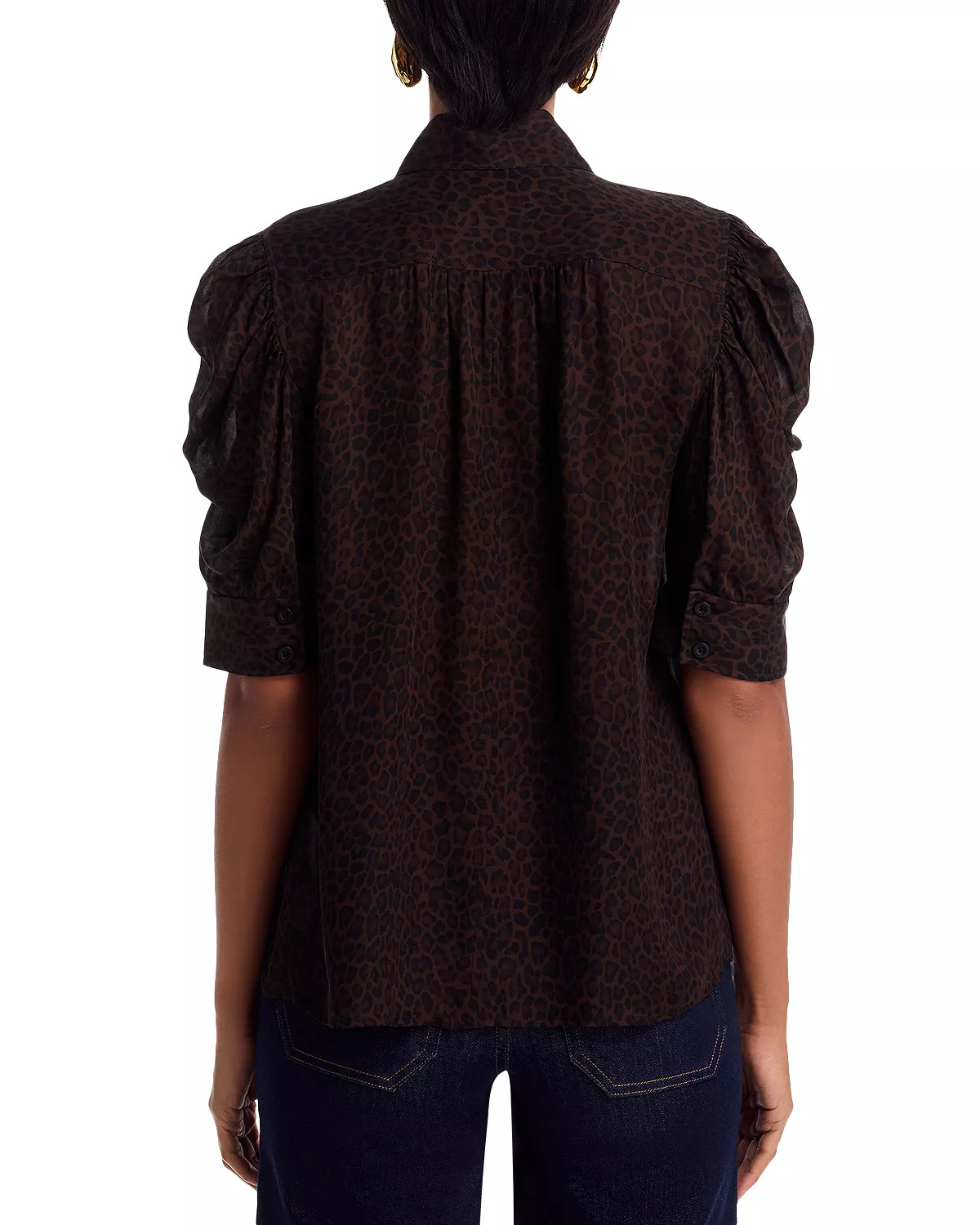 The Leopard Gillian Silk Top - 3