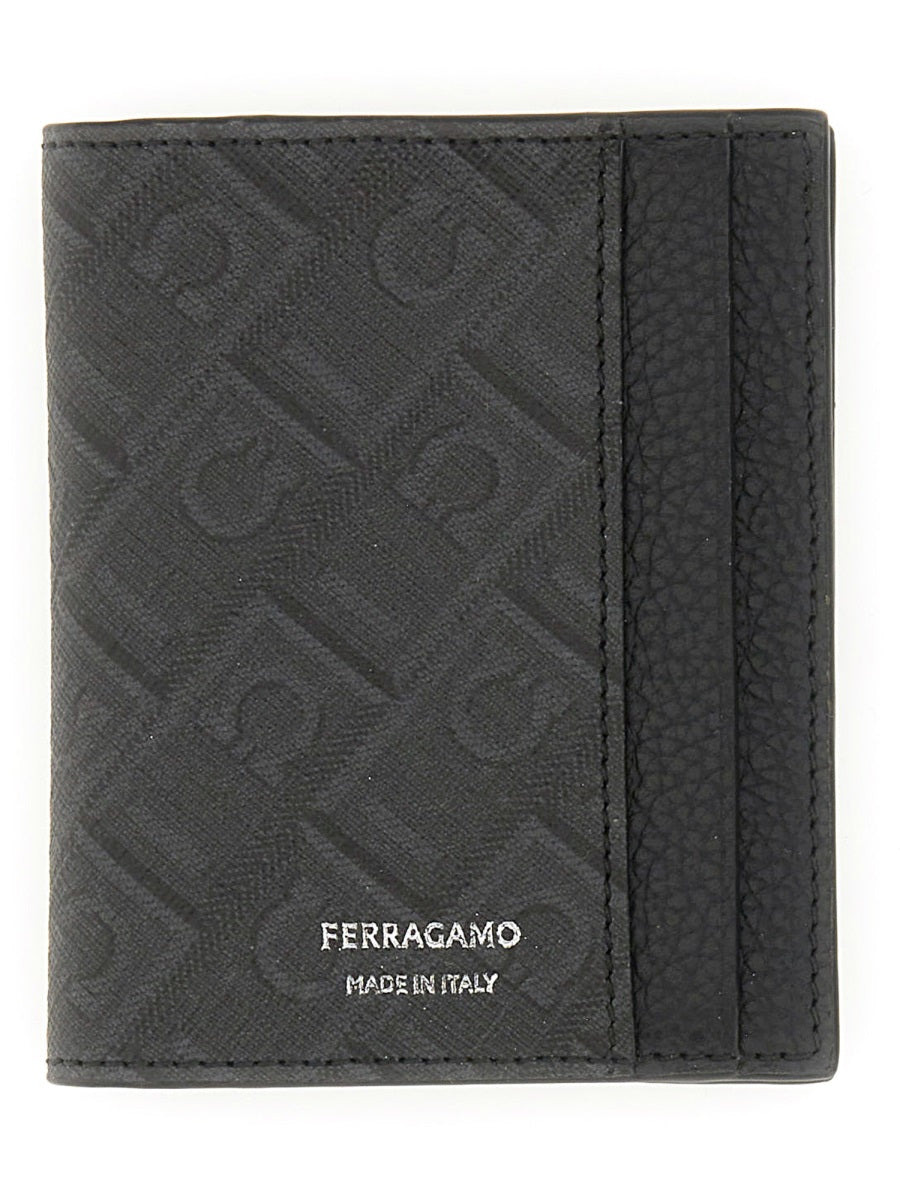 Ferragamo Men Credit Card Holder "Monogram" - 1