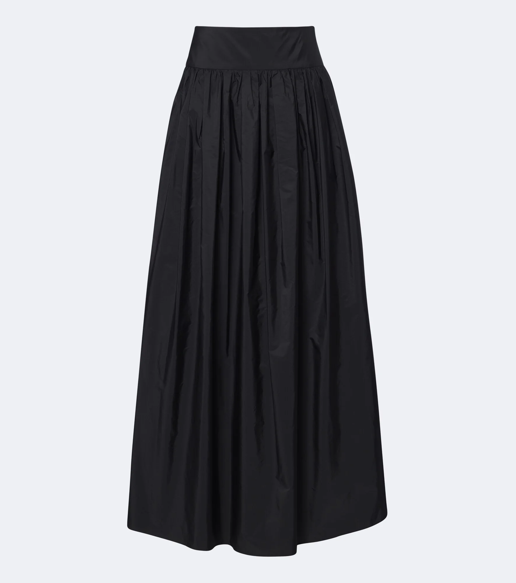 Gathered taffeta maxi skirt - 1