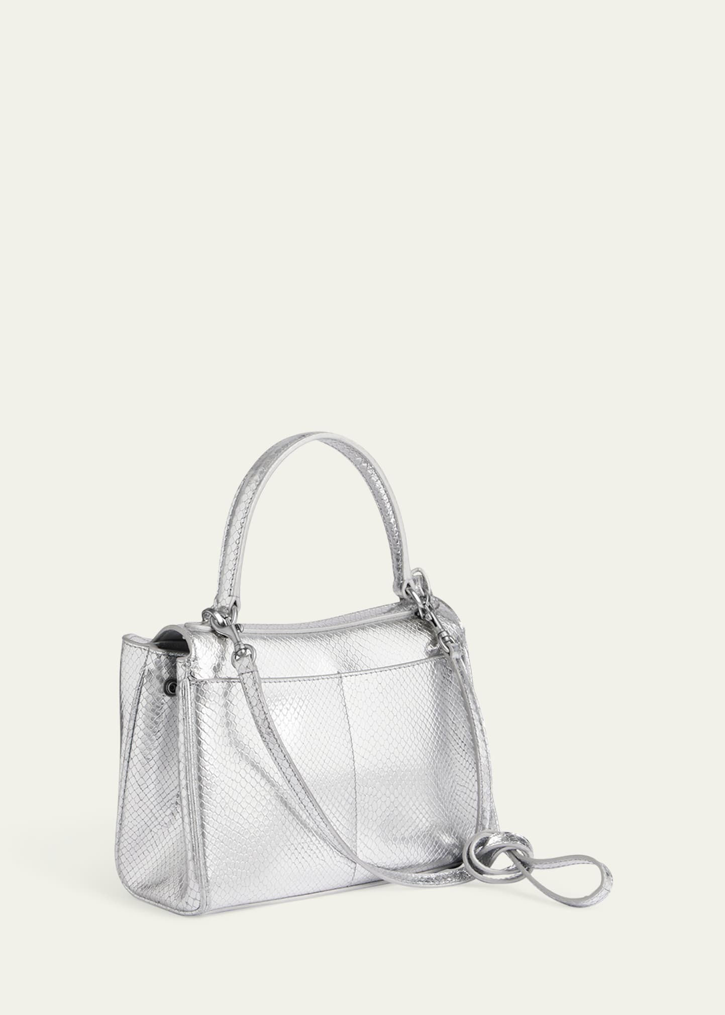 Rodeo Mini Python-Embossed Leather Crossbody Bag - 3