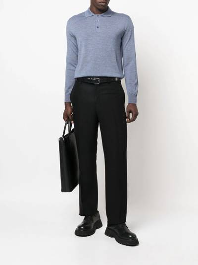 Canali long-sleeved polo shirt outlook