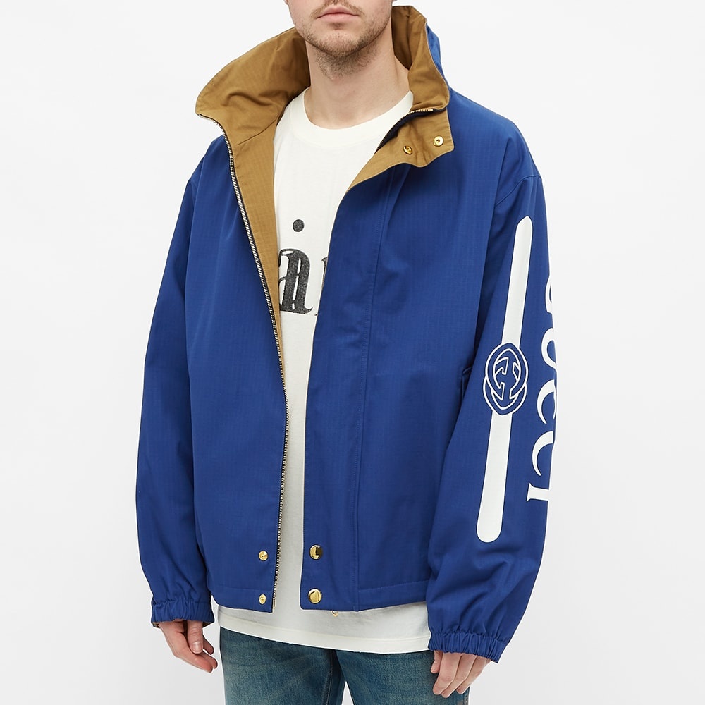 Gucci Reversible Logo Arm Hooded Jacket - 5