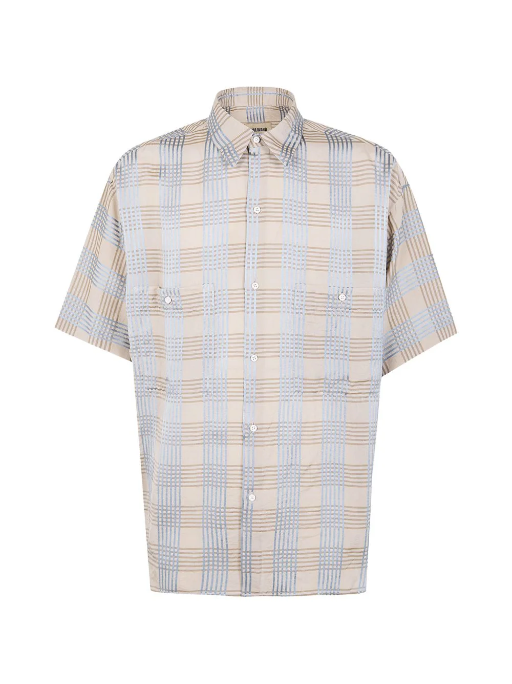 buttoned checked polo shirt - 1