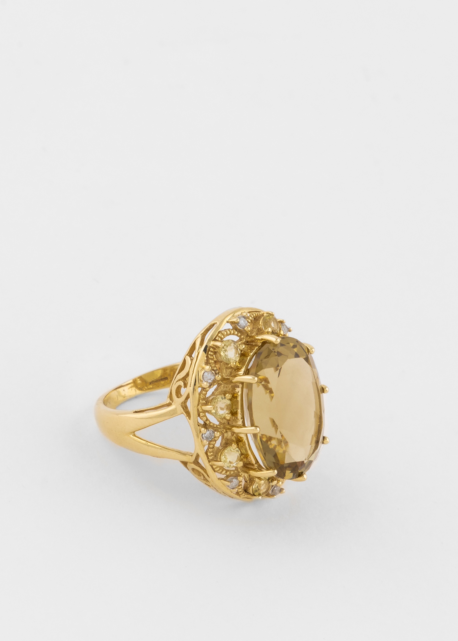 Diamond and Oro Verde Gold Cocktail Ring by Baroque Rocks - 2