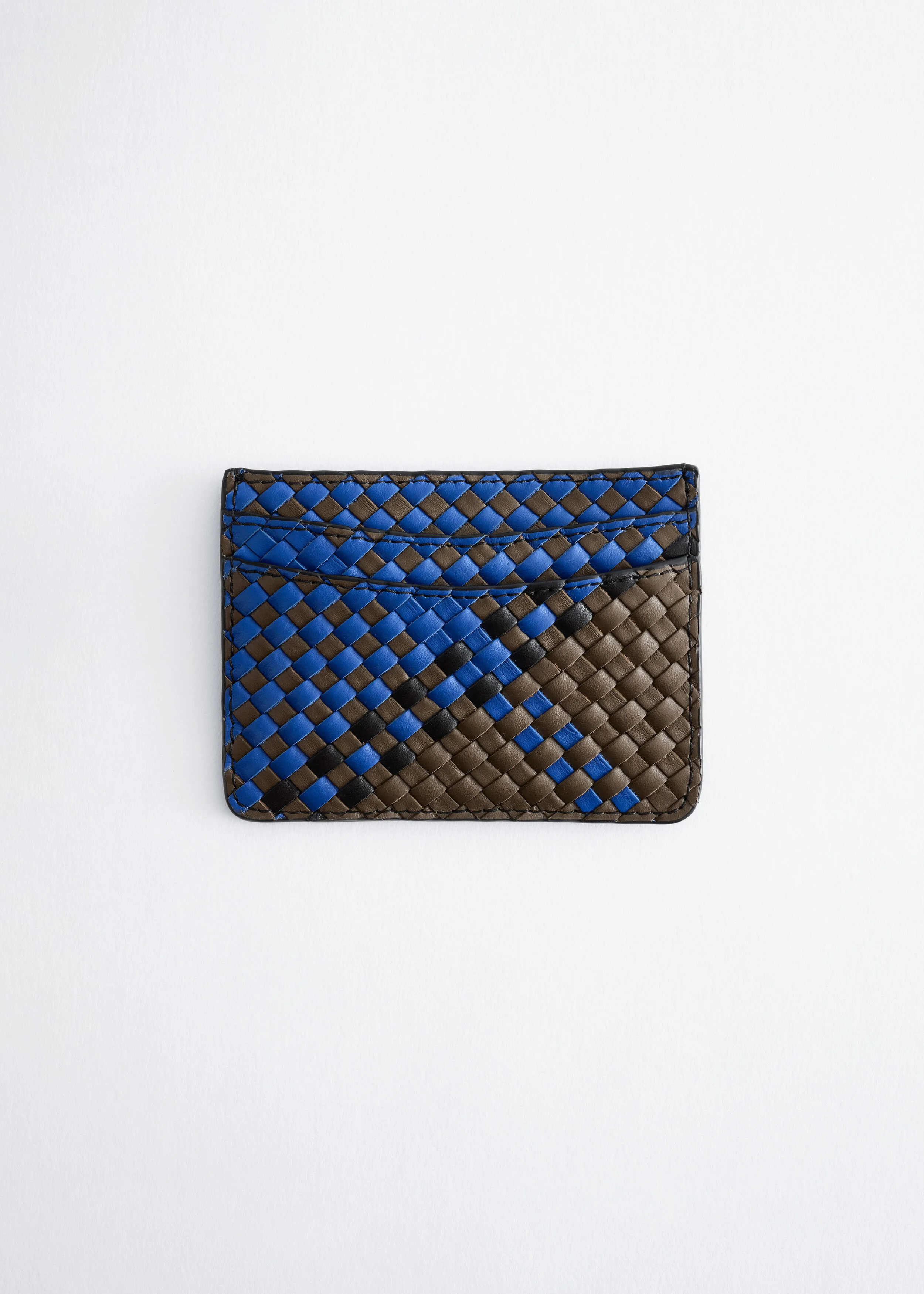 Braided Leather Card Holder - 1