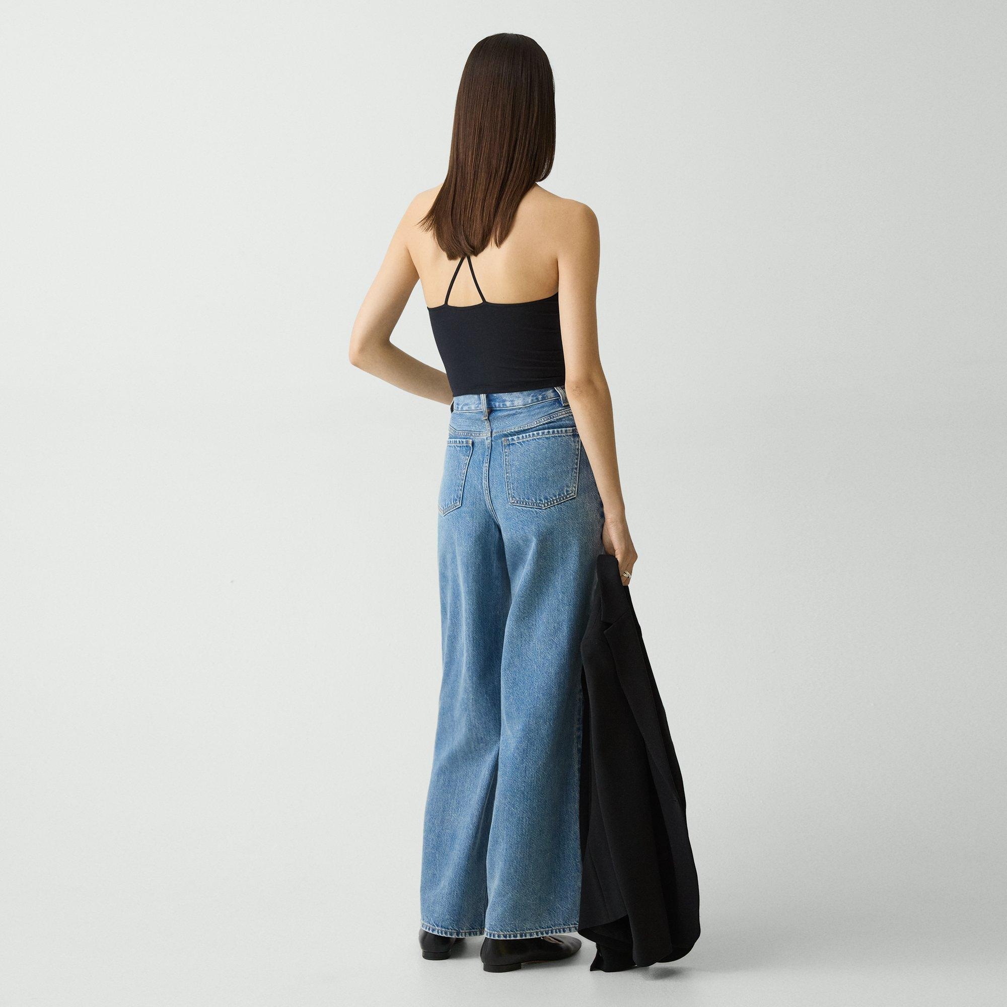 High-Waisted Wide-Leg Pant in Relaxed Denim - 4