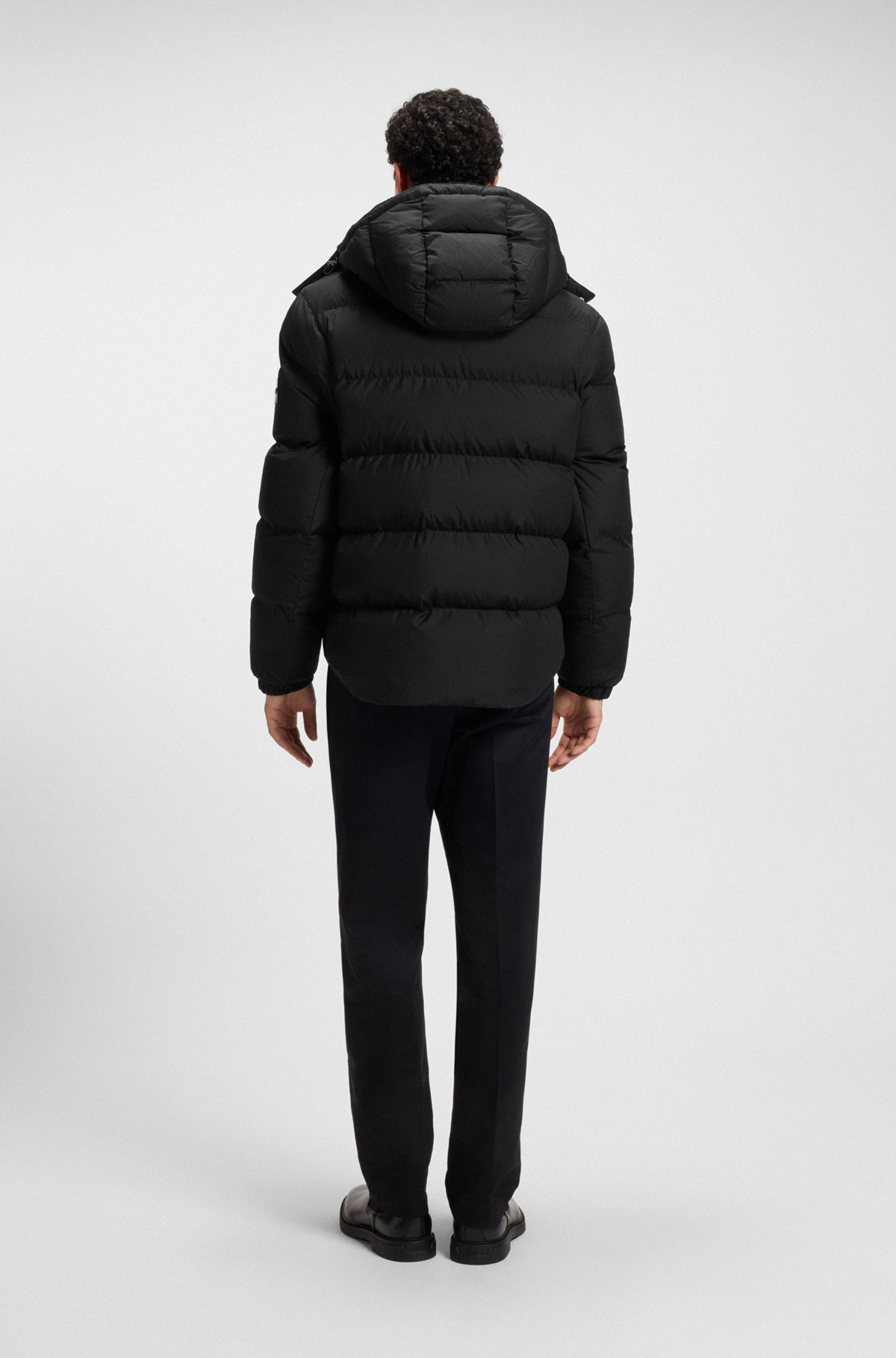 WATER-REPELLENT JACKET WITH LOGO BADGE - 4