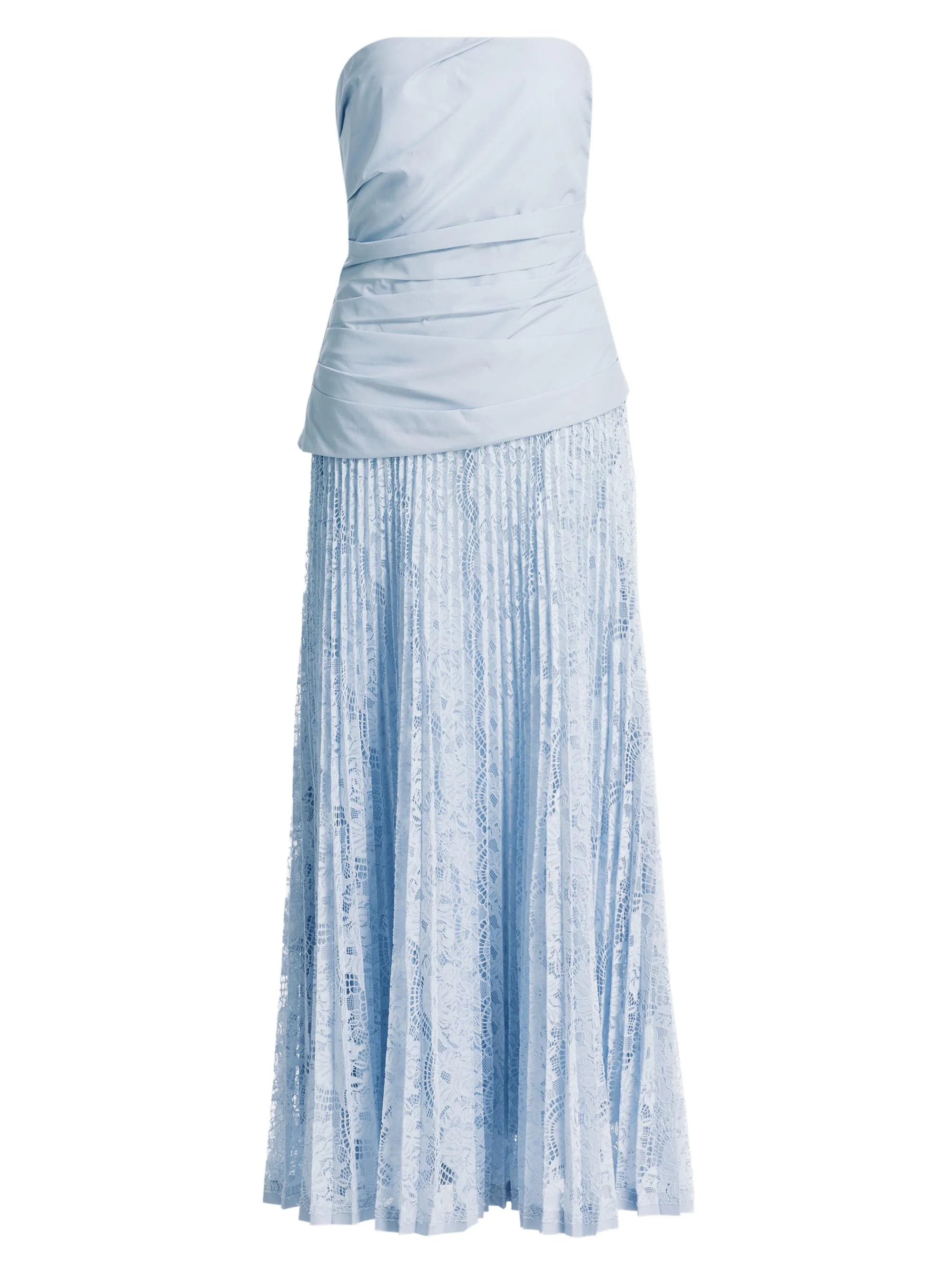 Women's Annalise Lace Strapless Midi-Dress - Periwinkle Sky - 1