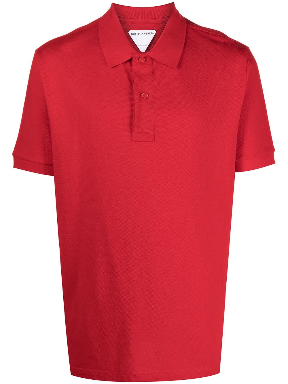 short-sleeve cotton polo shirt - 1