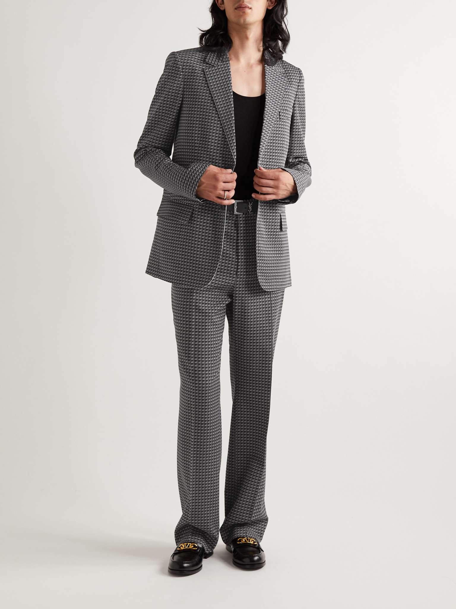 Printed Wool Blazer - 2