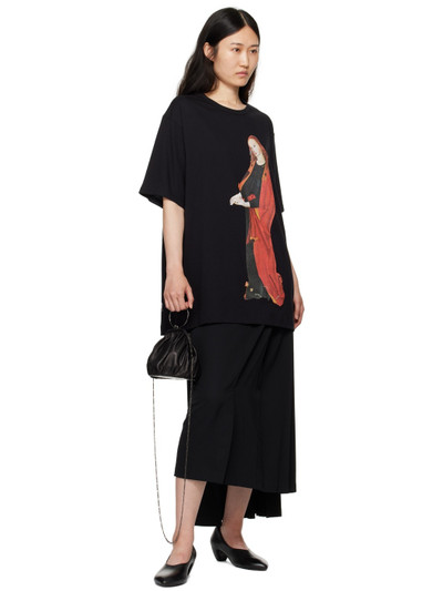 Yohji Yamamoto Black Printed T-Shirt outlook