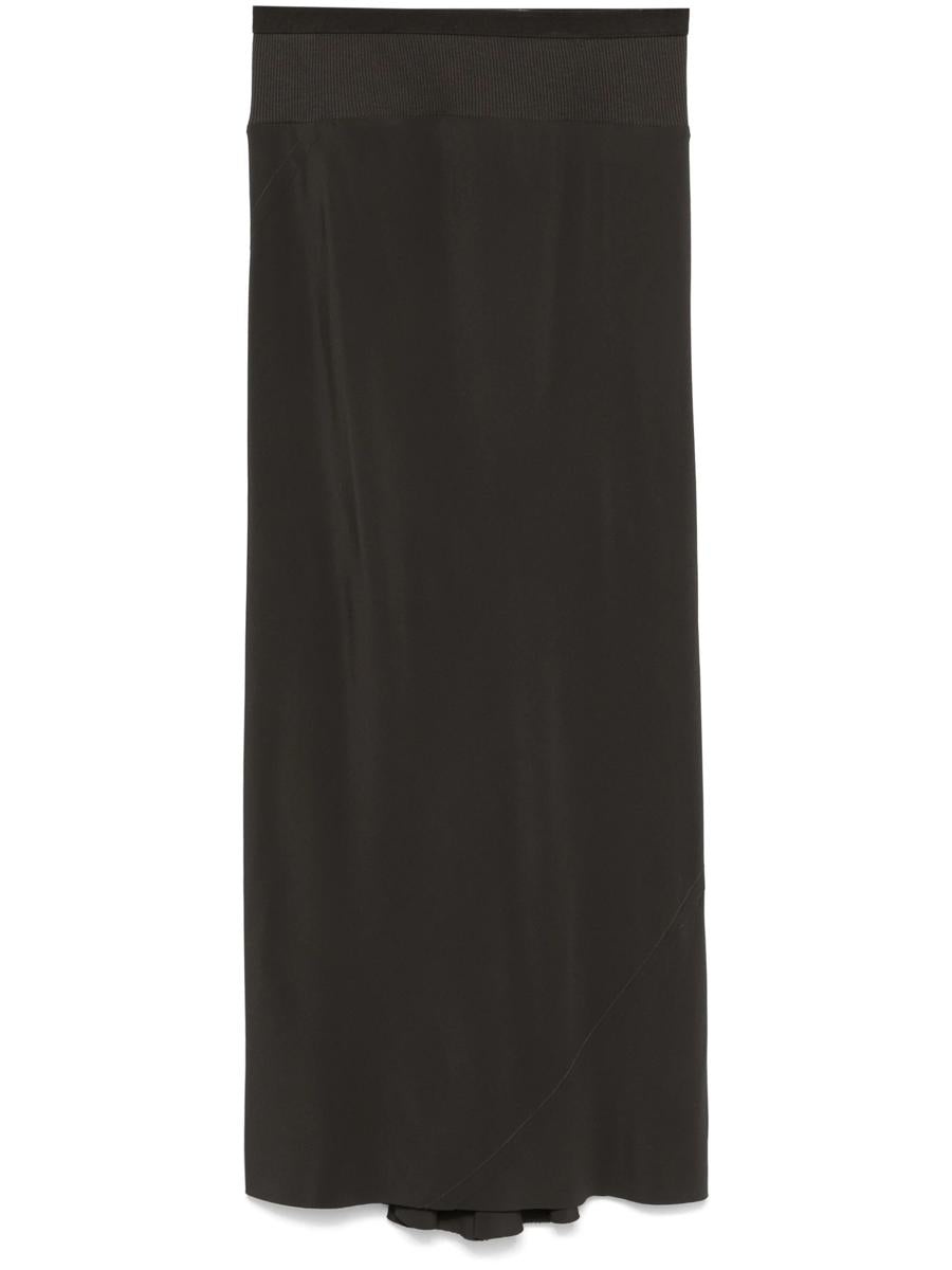 Rick Owens Calf Bias Midi Skirt - 1