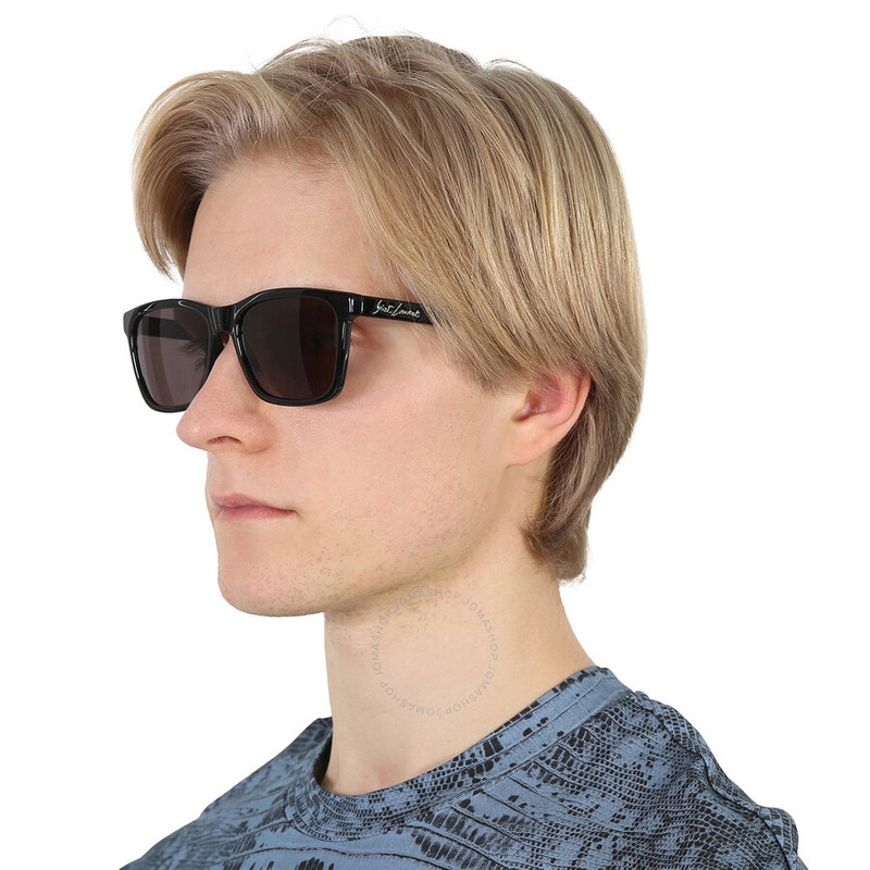 SAINT LAURENT Saint Laurent Black Square Men's Sunglasses SL 318 001 56 outlook